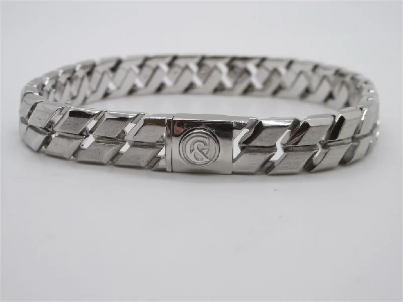 women's bracelets with dual-tone metal -Silver Bracelets