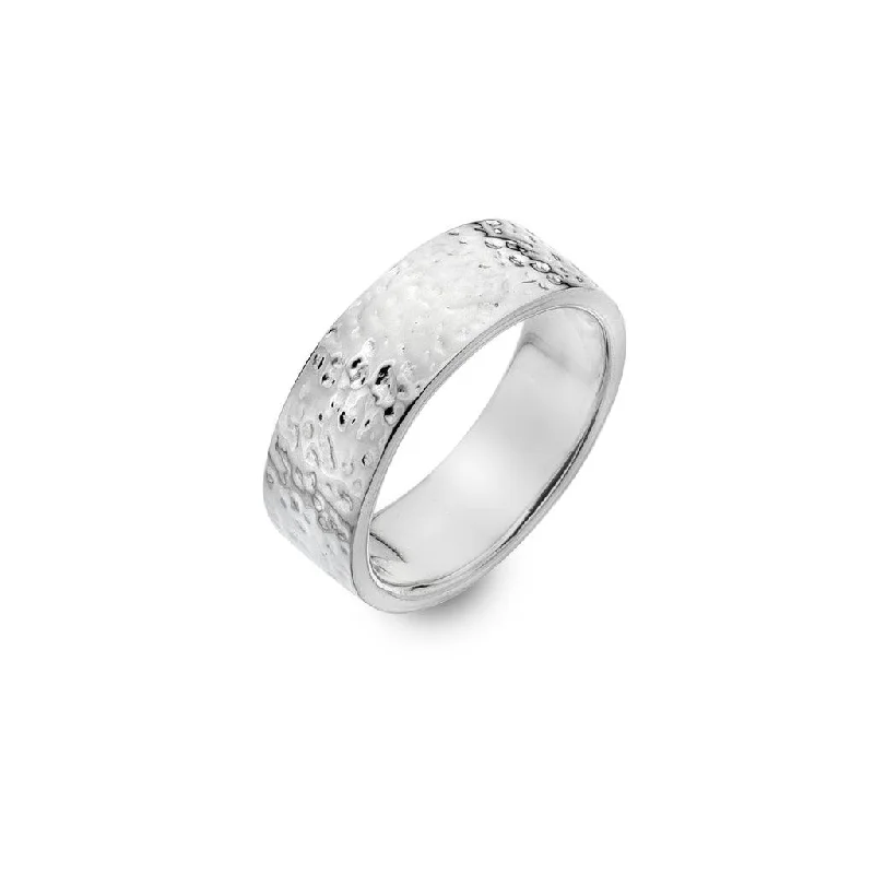 women's rings with diamond band -Sea Gems Wide Coast Unisex Ring