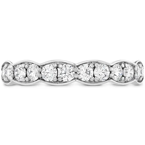 women's engagement rings with princess-cut diamond -Hearts On Fire Diamond Lorelei Floral Diamond Large Band