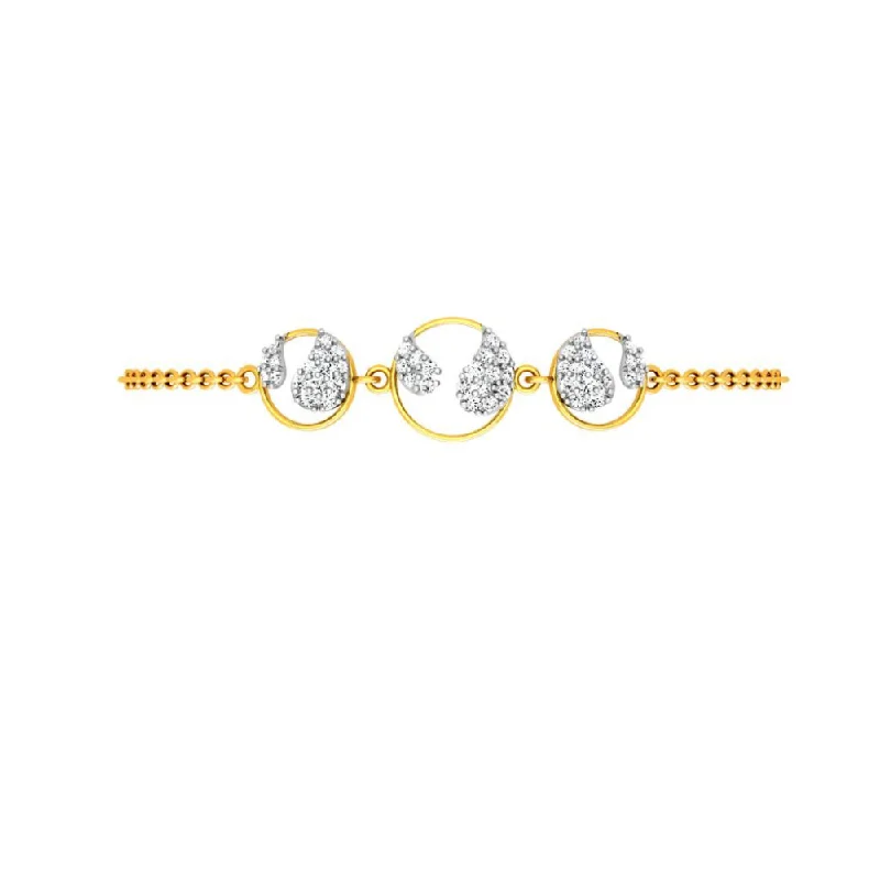 women's bracelets with layered bands -Vogue Gold Bracelet