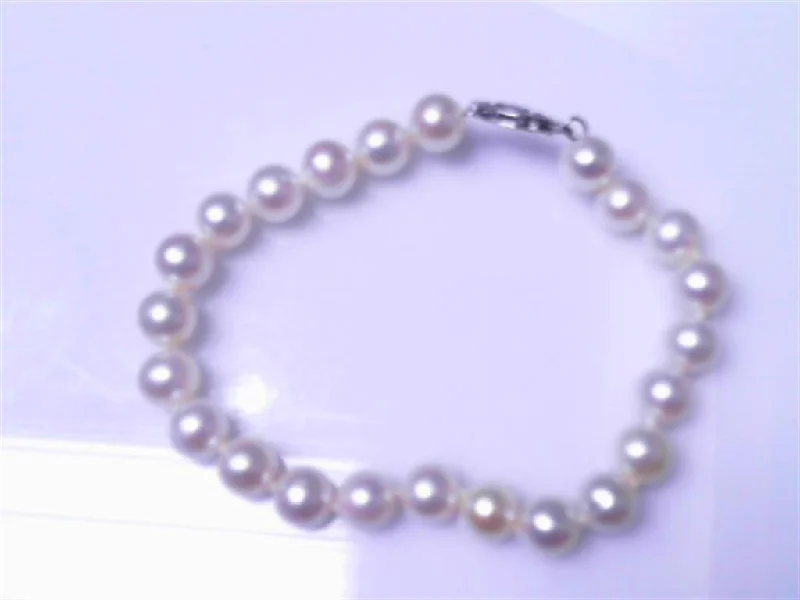 women's bracelets with butterfly charms -Pearl Bracelet