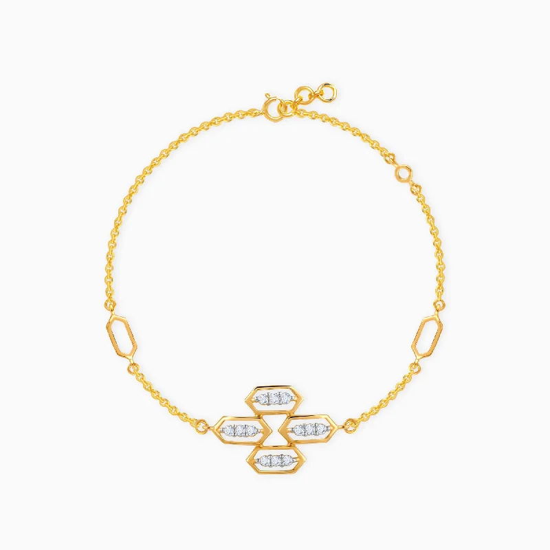 women's bracelets with statement look -Gold Your Grace Diamond Bracelet