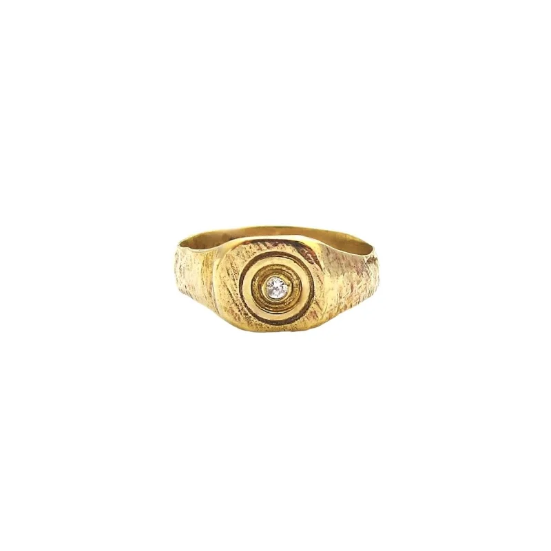 women's rings with cubic zirconia -Eros Pinky Ring