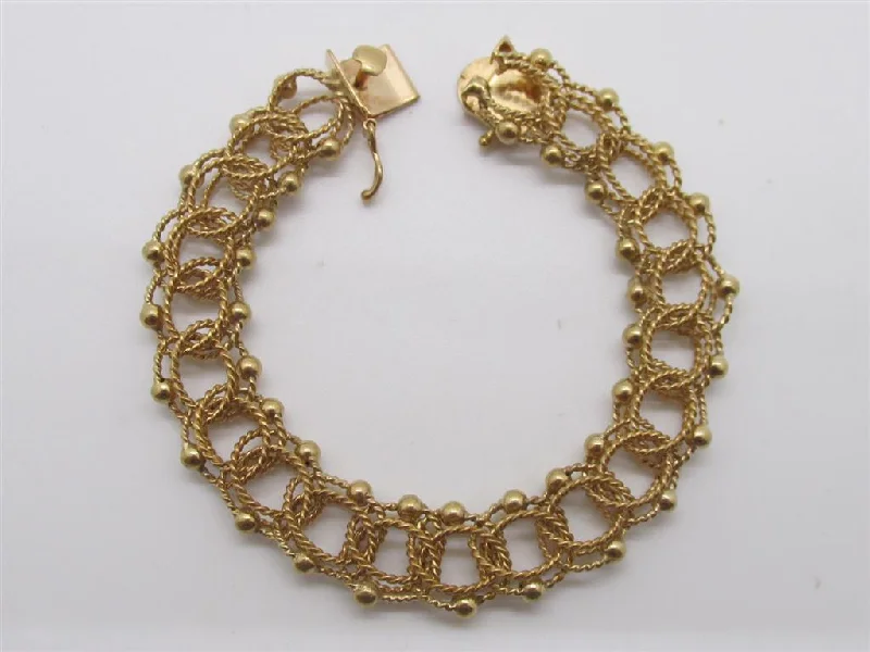 women's bracelets with wire wrap -Gold Bracelet