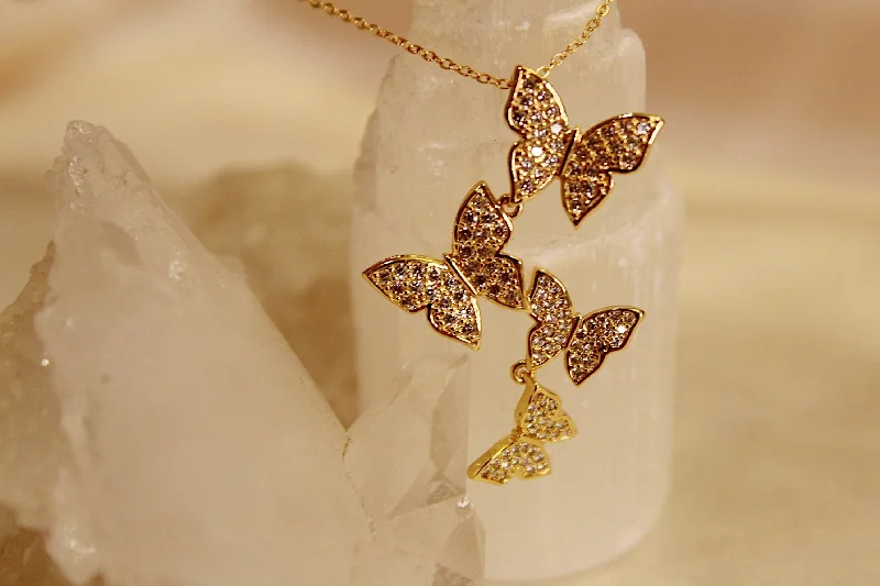 women's necklaces with geometric design -Butterfly Forever